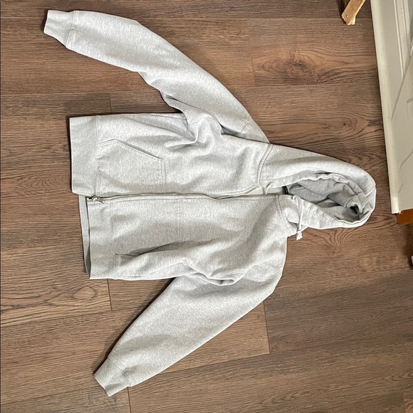 Brandy Melville Tops - Brandy Melville Heather Gray Zip-Up Hoodie